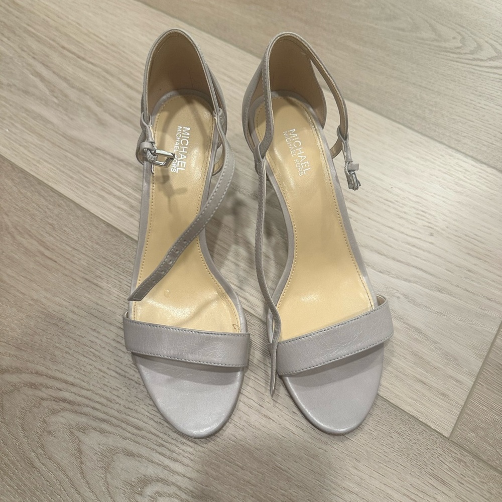Michael Kors Gray Strappy Heels